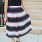 Polka Dot & Striped Pleated Skirt - FINAL SALE Skirts