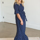 Polka Dot Trumpet Sleeve Maxi Dress - FINAL SALE Dresses