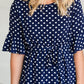 Polka Dot Trumpet Sleeve Maxi Dress - FINAL SALE Dresses