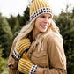 Pom Pom Fleece Lined Hat or Mittens - FINAL SALE Accessories Mustard / Mittens