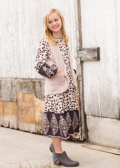 Poodle Knit Open Front Vest - FINAL SALE Tops
