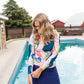 Poppy Long Sleeve Floral Rashguard - FINAL SALE Tops
