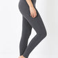 Premium Cotton Wide Waistband Full Length Leggings Leggings Zenana
