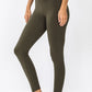 Premium Cotton Wide Waistband Full Length Leggings Leggings Zenana