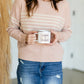 Premium Pink Petal Striped Top - FINAL SALE Tops