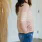 Premium Pink Petal Striped Top - FINAL SALE Tops