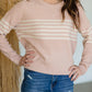 Premium Pink Petal Striped Top - FINAL SALE Tops