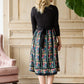 Printed Floral Block Midi Dress - FINAL SALE Dresses