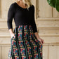Printed Floral Block Midi Dress - FINAL SALE Dresses