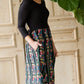 Printed Floral Block Midi Dress - FINAL SALE Dresses