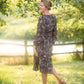 Printed Ruffle Midi Dress Dresses Grade & Gather