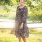 Printed Ruffle Midi Dress Dresses Grade & Gather