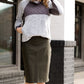 Pullover Asymmetrical Snap Sherpa Sweater - FINAL SALE Tops