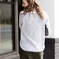 Pullover Asymmetrical Snap Sherpa Sweater - FINAL SALE Tops