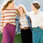 Pullover Striped Cozy Sweater - FINAL SALE Tops