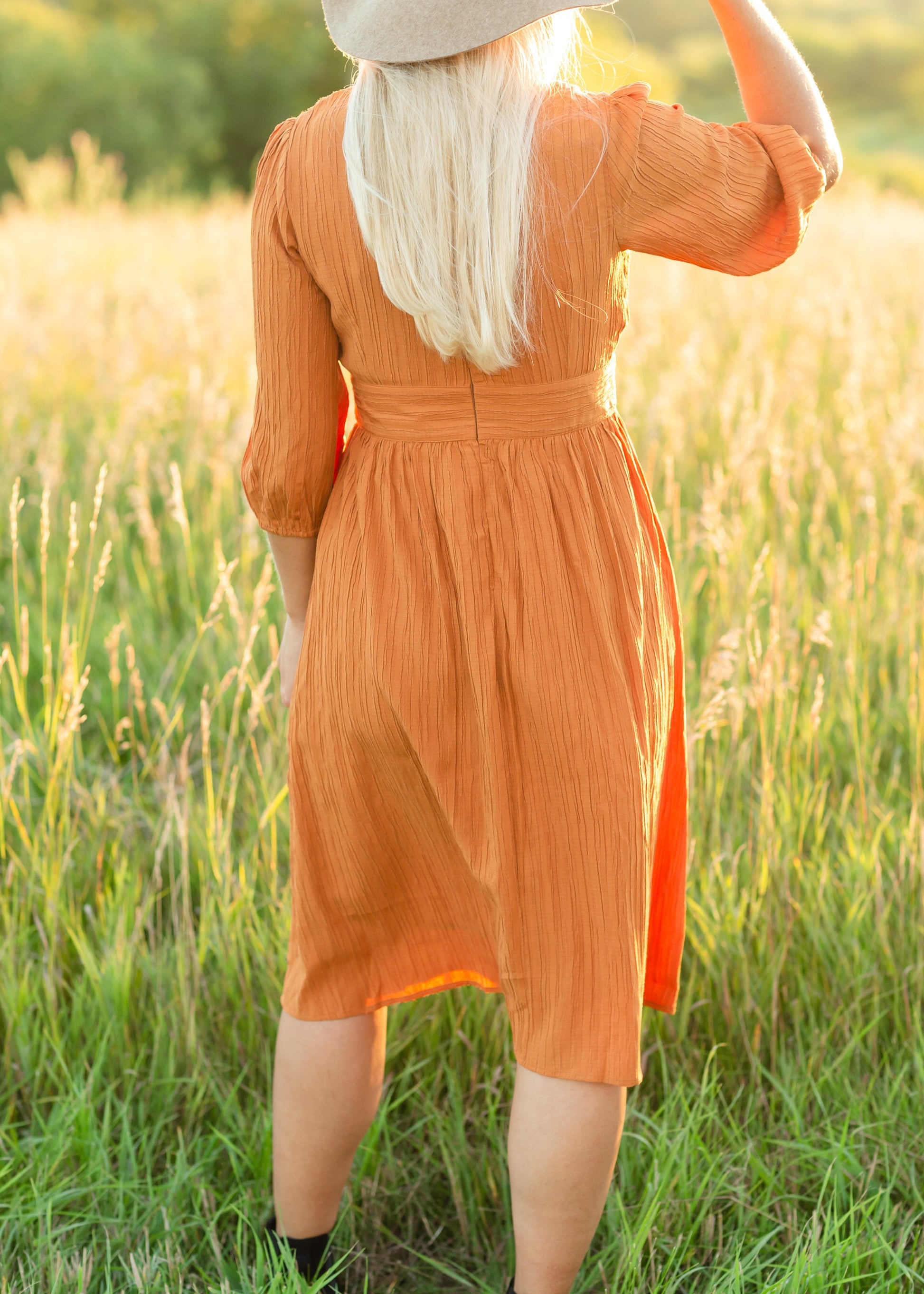 Pumpkin Spice Midi Dress - FINAL SALE Dresses