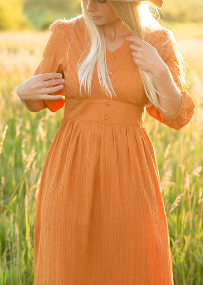 Pumpkin Spice Midi Dress - FINAL SALE Dresses
