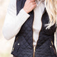 Quilted Contrast Puffer Vest - FINAL SALE Tops