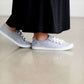 Gray quilted Jersey knit sneaker