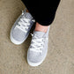 Gray quilted Jersey knit sneaker