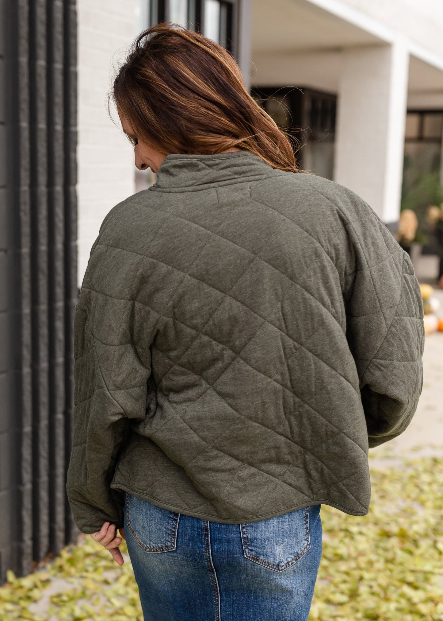 Quilted Snap Front Pocket Jacket Tops Z Supply