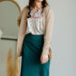 Quinn Forest Green Midi Skirt Skirts Inherit - SOP