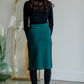 Quinn Forest Green Midi Skirt Skirts Inherit - SOP
