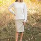 Quinn Khaki Knit Midi Skirt Skirts