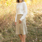 Quinn Khaki Knit Midi Skirt Skirts