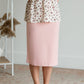 Quinn Pink Knit Midi Skirt Skirts Inherit - SOP