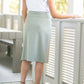 Quinn Sea Foam Knit Midi Skirt Skirts