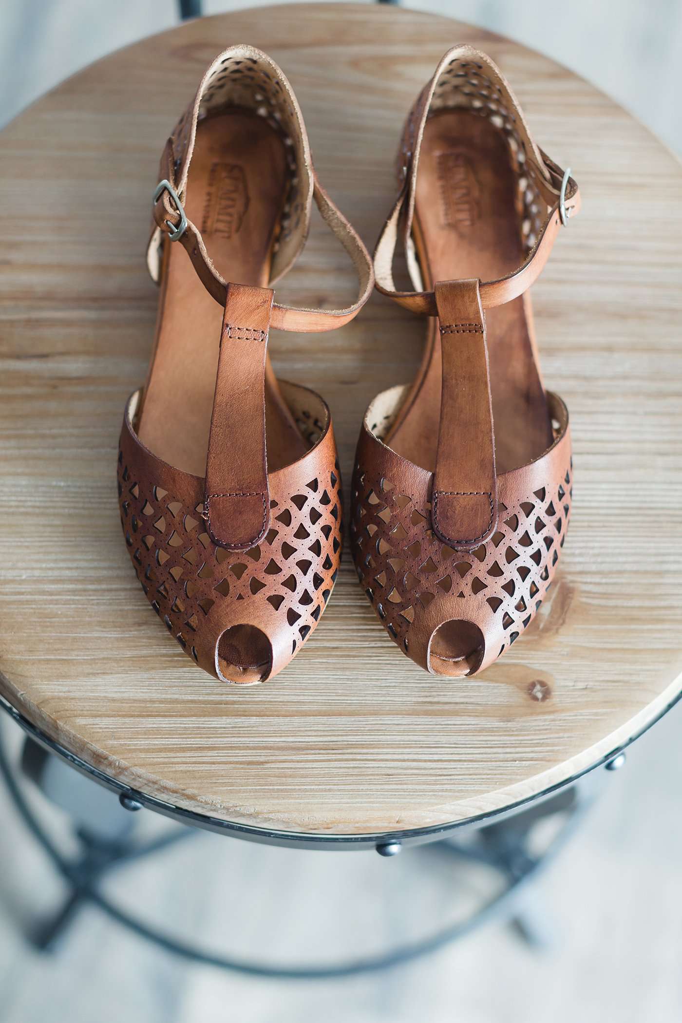 Ramona Leather Peep Toe - FINAL SALE Shoes Cognac / 36