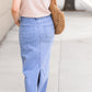 Randi Light Wash Long Denim Skirt - FINAL SALE Skirts