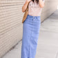 Randi Light Wash Long Denim Skirt - FINAL SALE Skirts