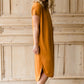 Raw Edge Drop Shoulder Midi Dress - FINAL SALE Dresses