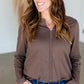 Raw Edge Long Sleeve Tee Tops Doe & Rae