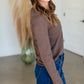 Raw Edge Long Sleeve Tee Tops Doe & Rae