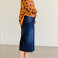 Raw Hem Dark Denim Jean Skirt - FINAL SALE Skirts
