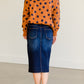 Raw Hem Dark Denim Jean Skirt - FINAL SALE Skirts