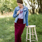 raw edge distressed denim jean jacket