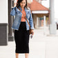 Raw Hem Denim Jean Jacket Layering Essentials