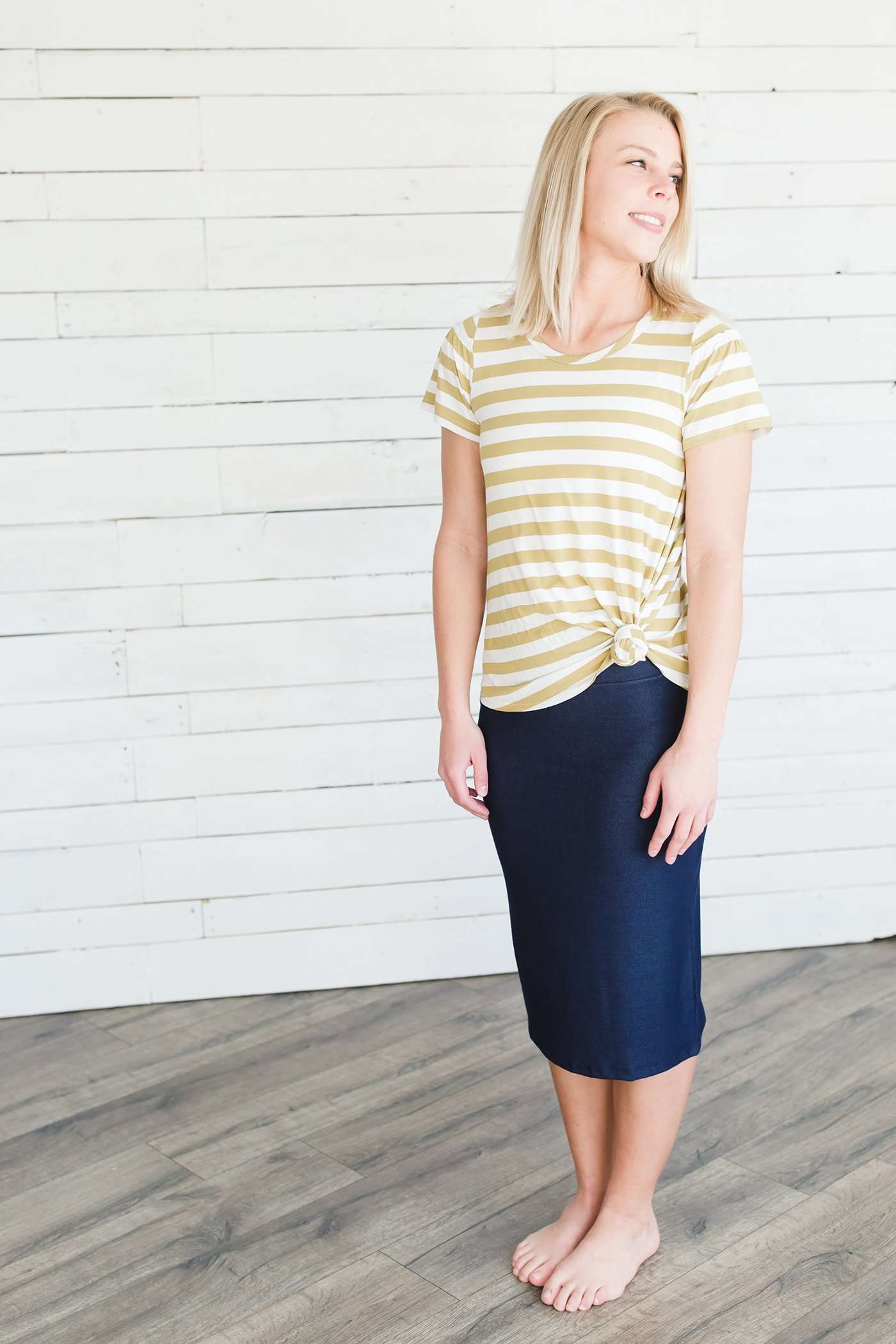 Rebecca Knit Midi Skirt - FINAL SALE Skirts Navy / S
