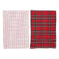 Red Plaid Waffle Towel Set - FINAL SALE Home & Lifestyle