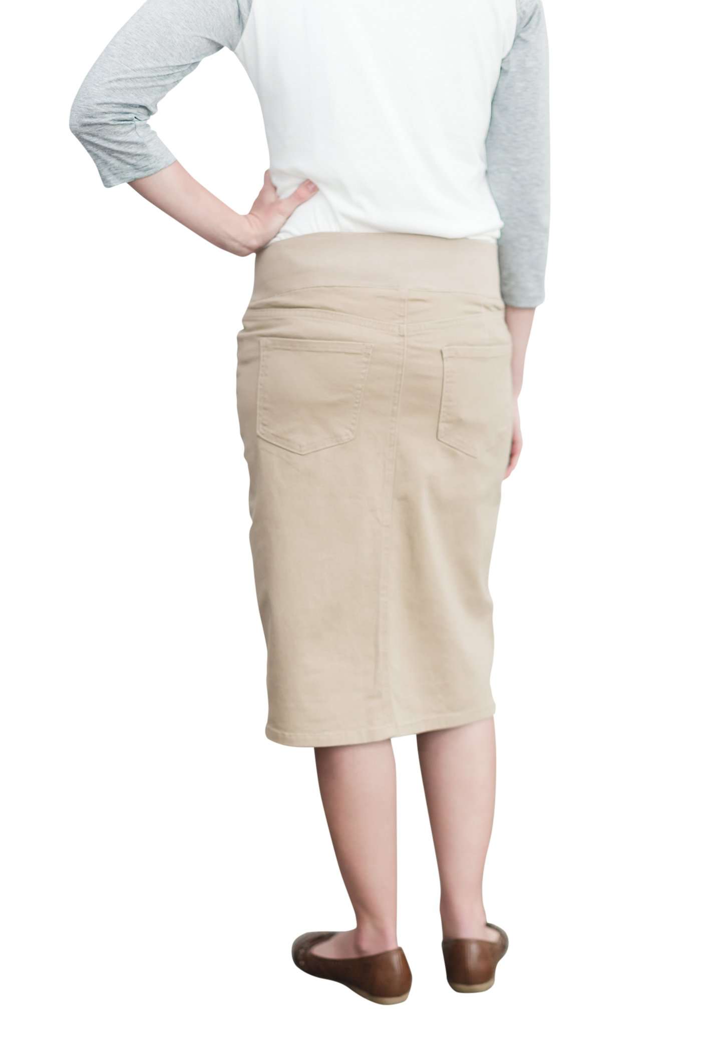 Redirected Remi Khaki Maternity Skirt Skirts