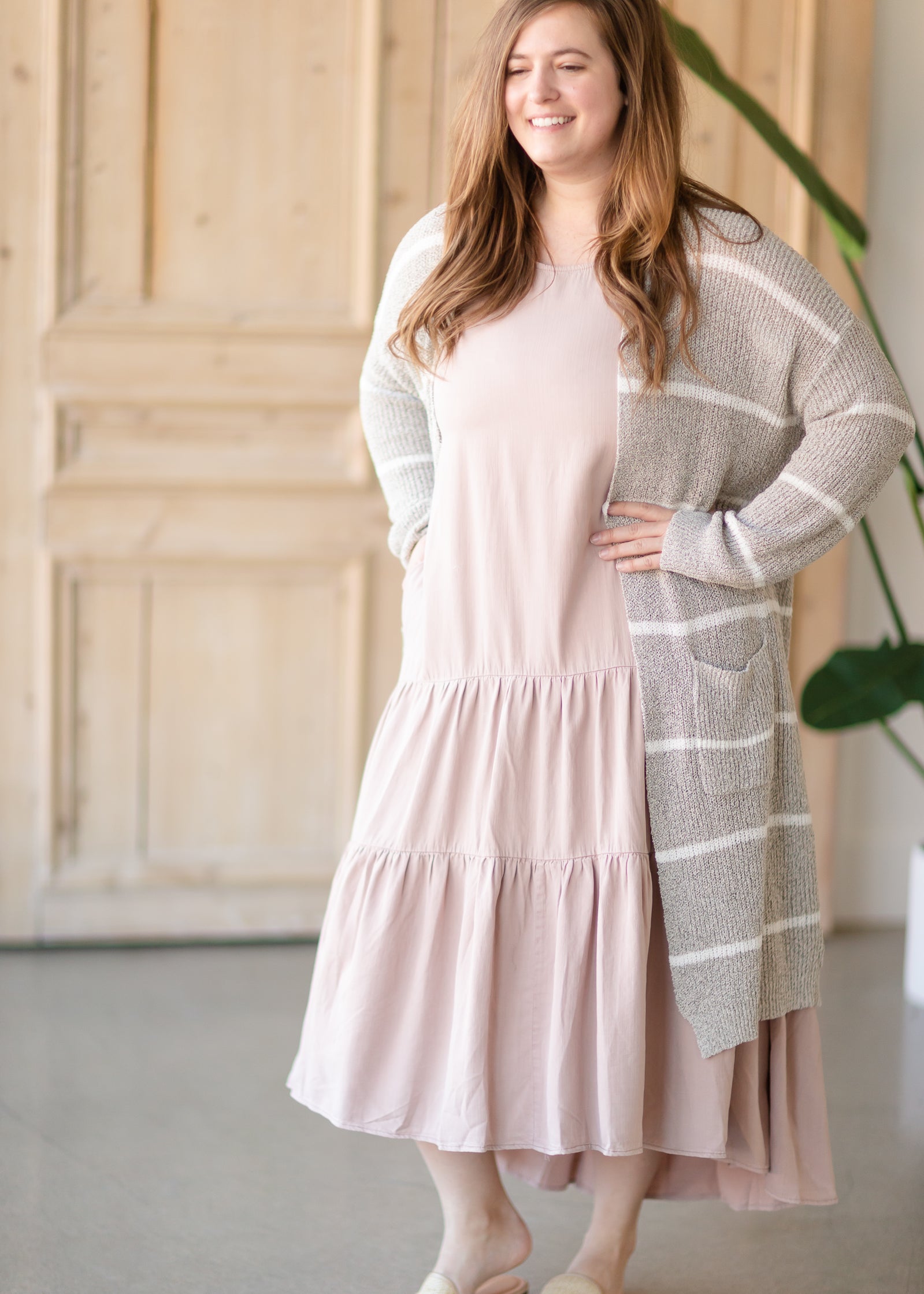 REDIRECTED Ruffle Detailed Tiered Midi Dress Dresses