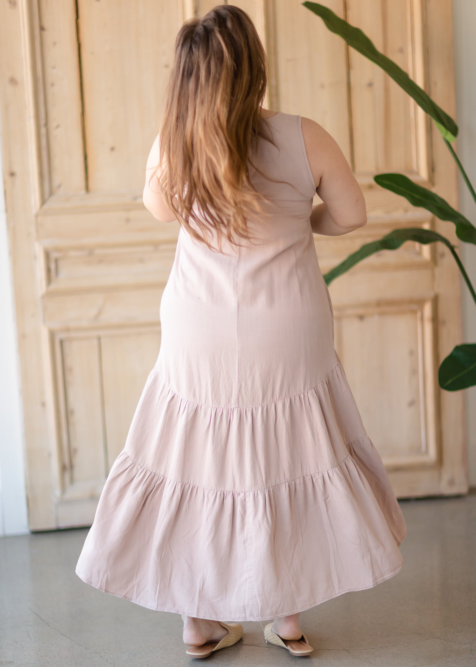 REDIRECTED Ruffle Detailed Tiered Midi Dress Dresses