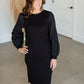 Regan Black Eyelet Puff Sleeve Midi Dress Dresses Mikarose