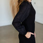 Regan Black Eyelet Puff Sleeve Midi Dress Dresses Mikarose