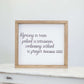 Rejoice in hope wood frame signboard