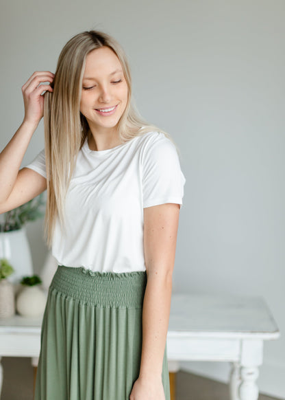 Relaxed Fit Scoop Neck Top- FINAL SALE Tops